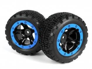 Slyder ST Wheels/Tires Assembled (Black/Blue) #540109