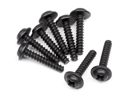 TP. FLANGED SCREW M3X15MM (8PCS) #111298