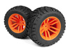 Mounted MixBlok Tire on XT Wheel (Orange/2pcs) #150684