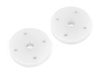 Precision Piston 1.5X4 Holes (White/2Pcs) #85069