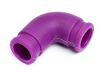 SILICONE EXHAUST COUPLING 12X30mm (PURPLE)