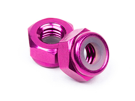 #Z867 Aluminum Lock Nut M4 (Purple/10Pcs)