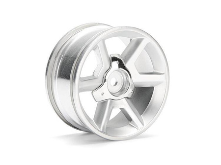 GT WHEEL SILVER (6mm OFFSET/2pcs) #33471