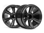 #115327 6-Shot Mt Wheel (Black/2Pcs)