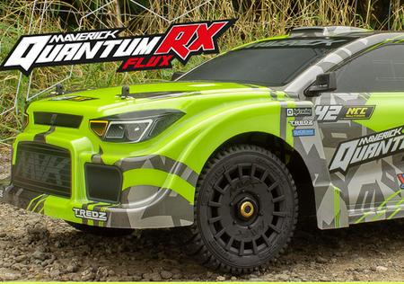 QuantumRX Flux 4S 1/8 4WD Rally Car - Fluoro Green #150361