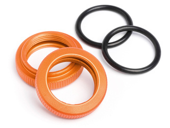 SHOCK ADJUSTER NUT 20mm (ORANGE/2pcs) #87492