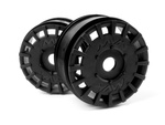 #150365 QuantumR Rally Car Wheel (Black/2pcs)