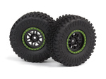 #150736 Assembled Wheel & Tyre (Green/2pcs)
