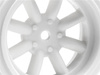 Vintage 8 Spoke Wheel 31Mm White 6Mm Offset