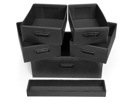 DRAWER SET FOR 160566 or 107244 (6 PCS BLACK) #160571