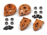 #161161 Aluminum Portal Rear Hub Set (Orange/2pcs)