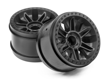 #116528 6-Shot St Wheel (Black/2Pcs)