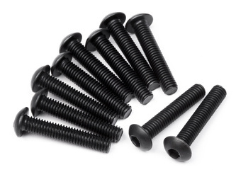 Button Head Screw M3X16Mm (Hex Socket/10Pcs) #100560