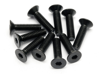 FLAT HEAD SCREW M4x15mm (HEX SOCKET/10pcs) #94531