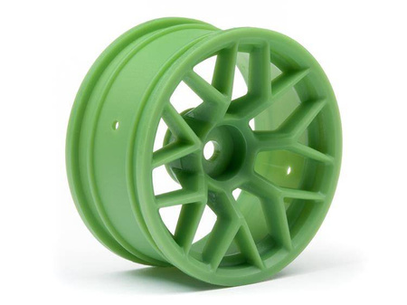 RTR WHEEL 26MM GREEN (6MM OFFSET/2PCS) #112811