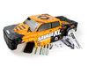 GTXL-6 Kingcab Painted Truck Body (Black/Orange) #160106