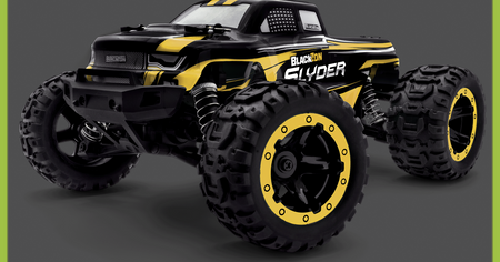 Samochód zdalnie sterowany RC #540116 Slyder MT 1/16 4WD Electric Monster Truck - Yellow Model Auto RC