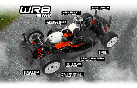 Samochód zdalnie sterowany RC #160557 WR8 3.0 1996 Ford Escort RS Cosworth Model Auto RC