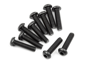 Button Head Screw M2.5X10Mm (Hex Socket/10Pcs) #107373