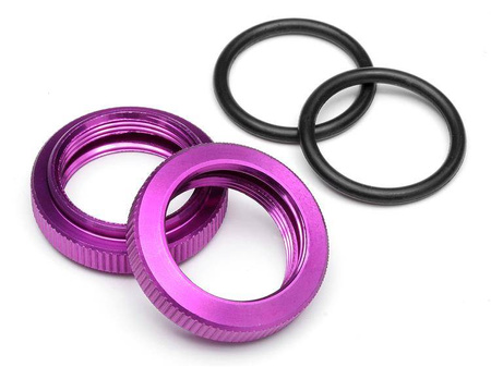 SHOCK ADJUSTER NUT 20mm (PURPLE/2pcs) #86446