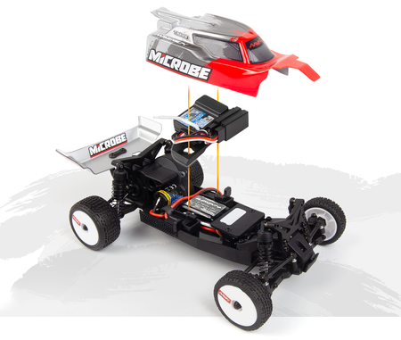 Samochód zdalnie sterowany RC #150801 Maverick Microbe 1/24th Buggy – Red Model RC Auto