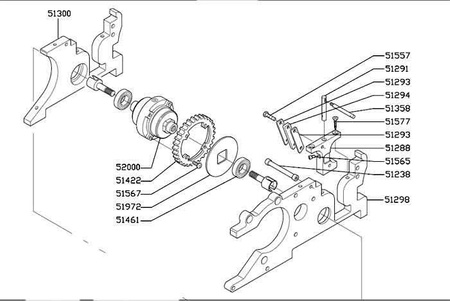 SINGLE REAR BRAKE/JUNIOR SHOCKS PIVOT (M4x50)