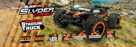 Samochód zdalnie sterowany RC #540216 Slyder ST Turbo 1/16 4WD 2S Brushless - Orange Model Auto RC