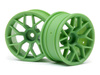 RTR WHEEL 26MM GREEN (6MM OFFSET/2PCS) #112811