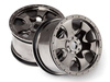 Warlock Wheel Black Chrome (83X56Mm/2Pcs) #105801