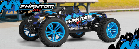 Samochód zdalnie sterowany RC #150603 Phantom MT 1:10 RTR Monster Truck Model Auto RC