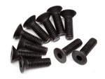 #Z083 Flat Head Screw M3X10Mm(Hex Socket/10Pcs)