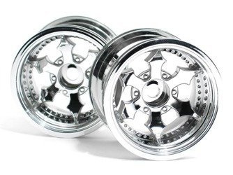 SPIKE TRUCK WHEEL (SHINY CHROME/2PCS)