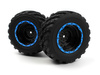 Smyter MT Wheels/Tires Assembled (Black/Blue) #540182