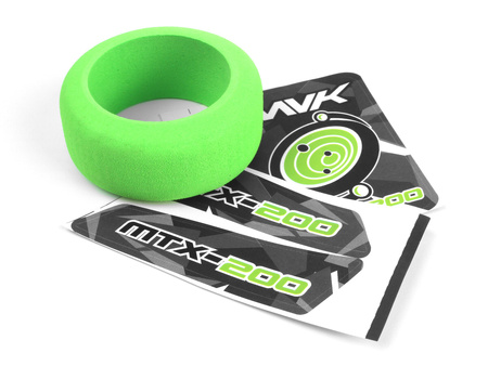 Transmitter Wheel Foam & Decals (Green) #150554