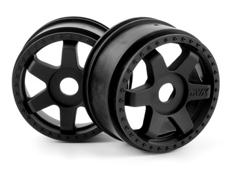 QuantumR Race Truck Wheel (Black/2pcs) #150295