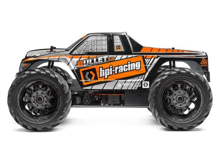 Trimmed & Painted Bullet 3.0 MT Body (Black) w/Decals #115508