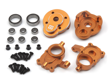 #161160 Aluminum Portal Steering Spindle Set (Orange)