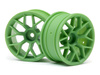 RTR WHEEL 26MM GREEN (6MM OFFSET/2PCS) #112811