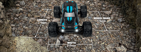 Samochód zdalnie sterowany RC #540212 Slyder MT Turbo 1/16 4WD 2S Brushless - Gold Model Auto RC