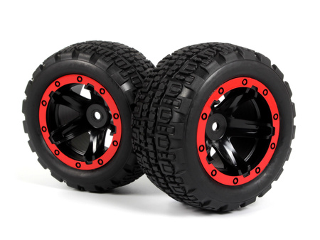 Slyder ST Wheels/Tires Assembled (Black/Red) #540196