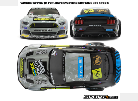 Samochód zdalnie sterowany RC #120094 Sport 3 Drift VGJR Fun Haver Ford Mustang V2 Model Auto RC