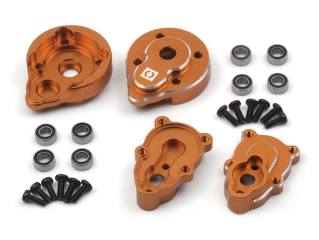#161161 Aluminum Portal Rear Hub Set (Orange/2pcs)