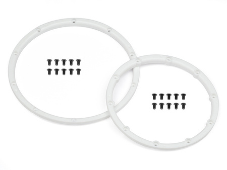 Wheel Bead Lock Rings (White/For 2 Wheels) #110545