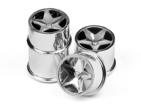 #114279 Q32 Super Star Wheel Set F/R Chrome18X10/18X14/ X4
