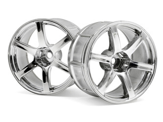 LP32 WHEEL YOKOHAMA AVS MODEL T6 CHROME (2pcs) #33466