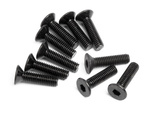 #Z084 Flat Head Screw M3X12Mm (Hex Socket/10Pcs)