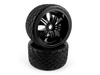 #160509 Mounted Phaltline Tire on 3251 Tremor Black Wheel