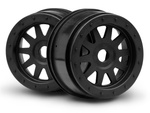 #106896 Tr-10 Glue-Lock Wheel Black (120X60Mm/2Pcs)