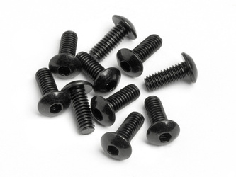 Button Head Screw M4X10Mm (Hex Socket/10Pcs) #94554