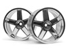 LP35 WHEEL MF TYPE CHROME (9mm OFFSET/2pcs) #33478